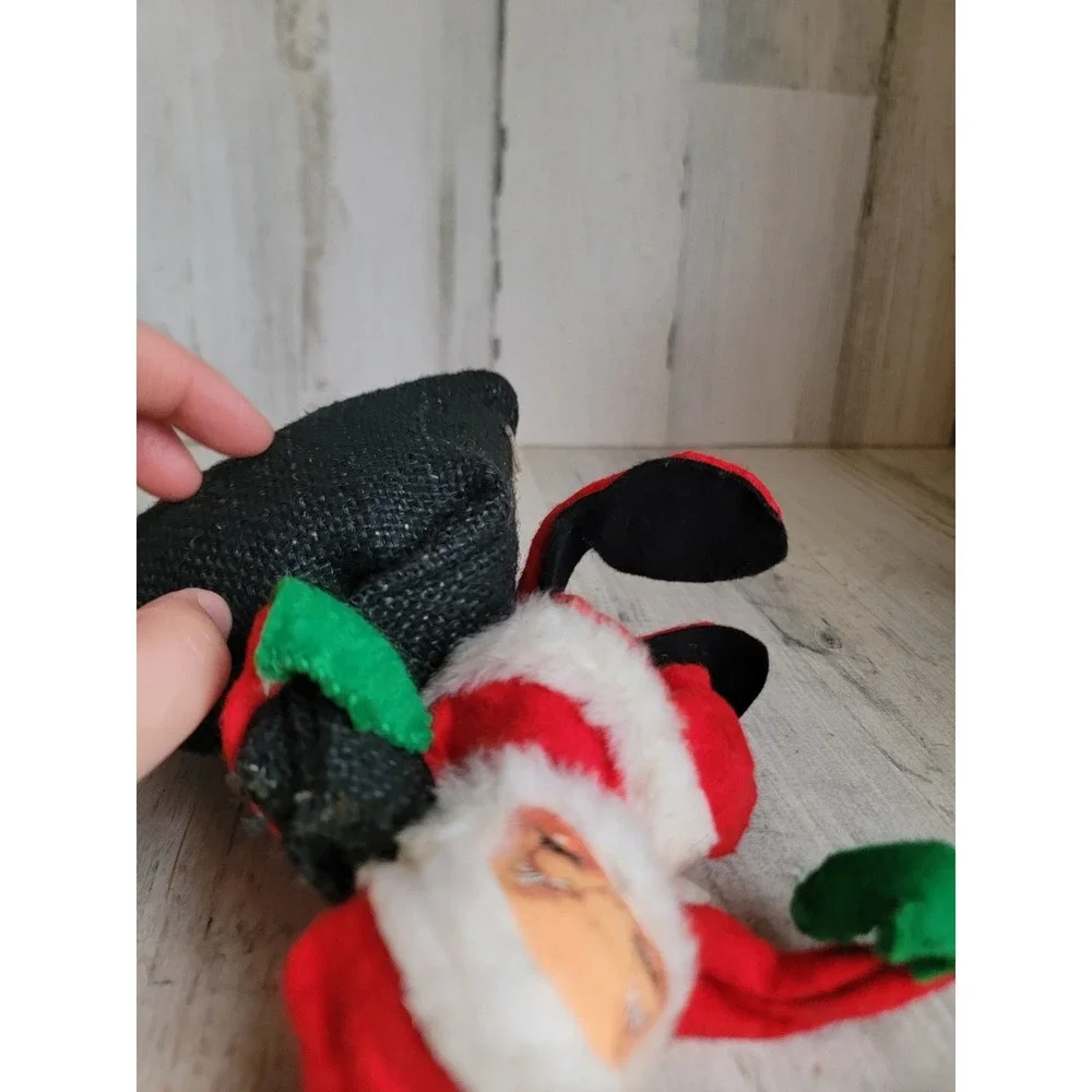 Annalee Santa Claus toy bag mobility doll vintage Xmas plush home decor